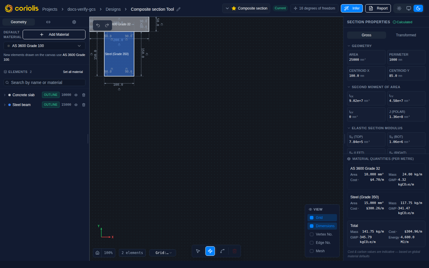 The floating drawing toolbar showing Select, Draw Polygon, Draw Arc, and Delete controls.