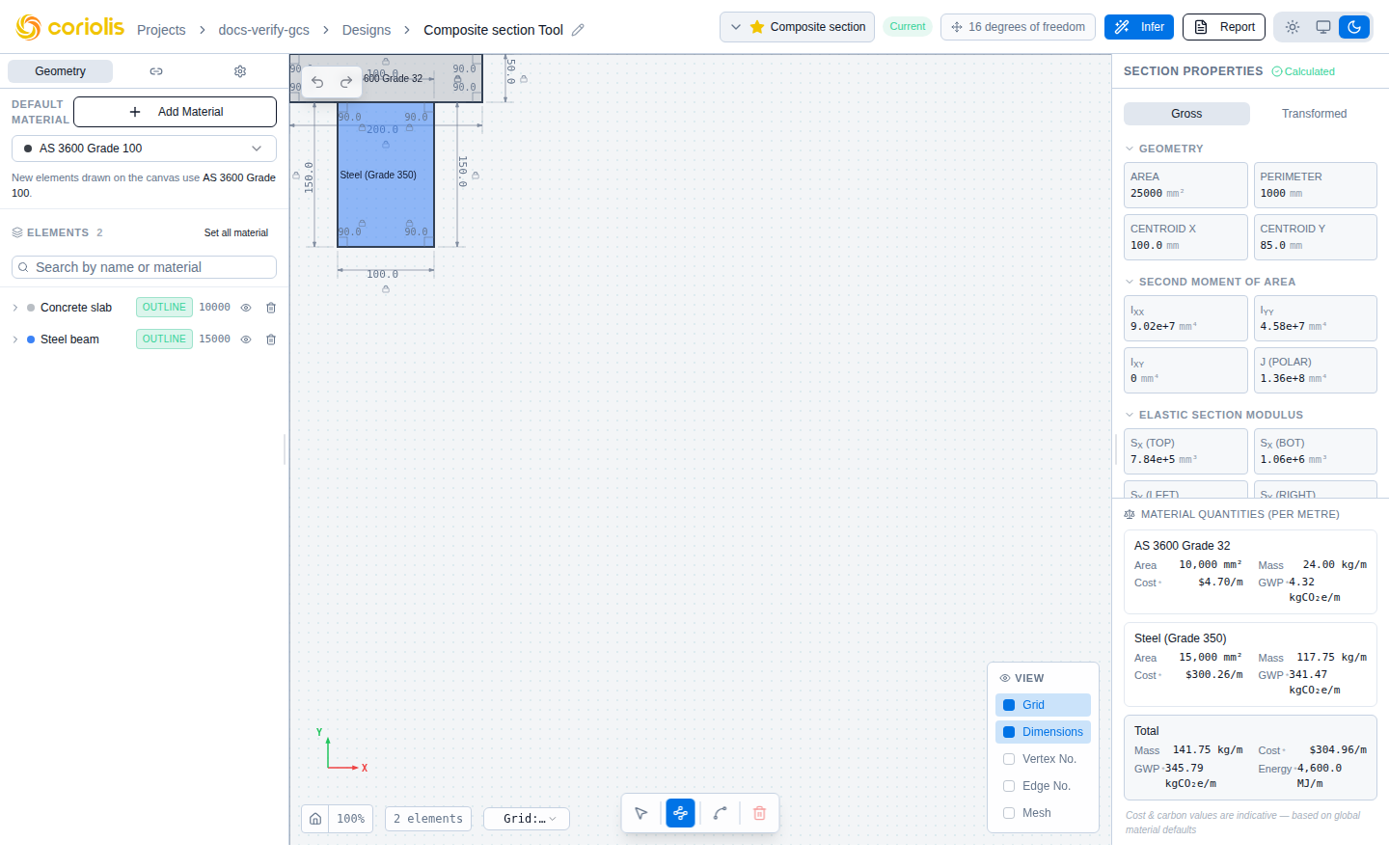 The floating drawing toolbar showing Select, Draw Polygon, Draw Arc, and Delete controls.